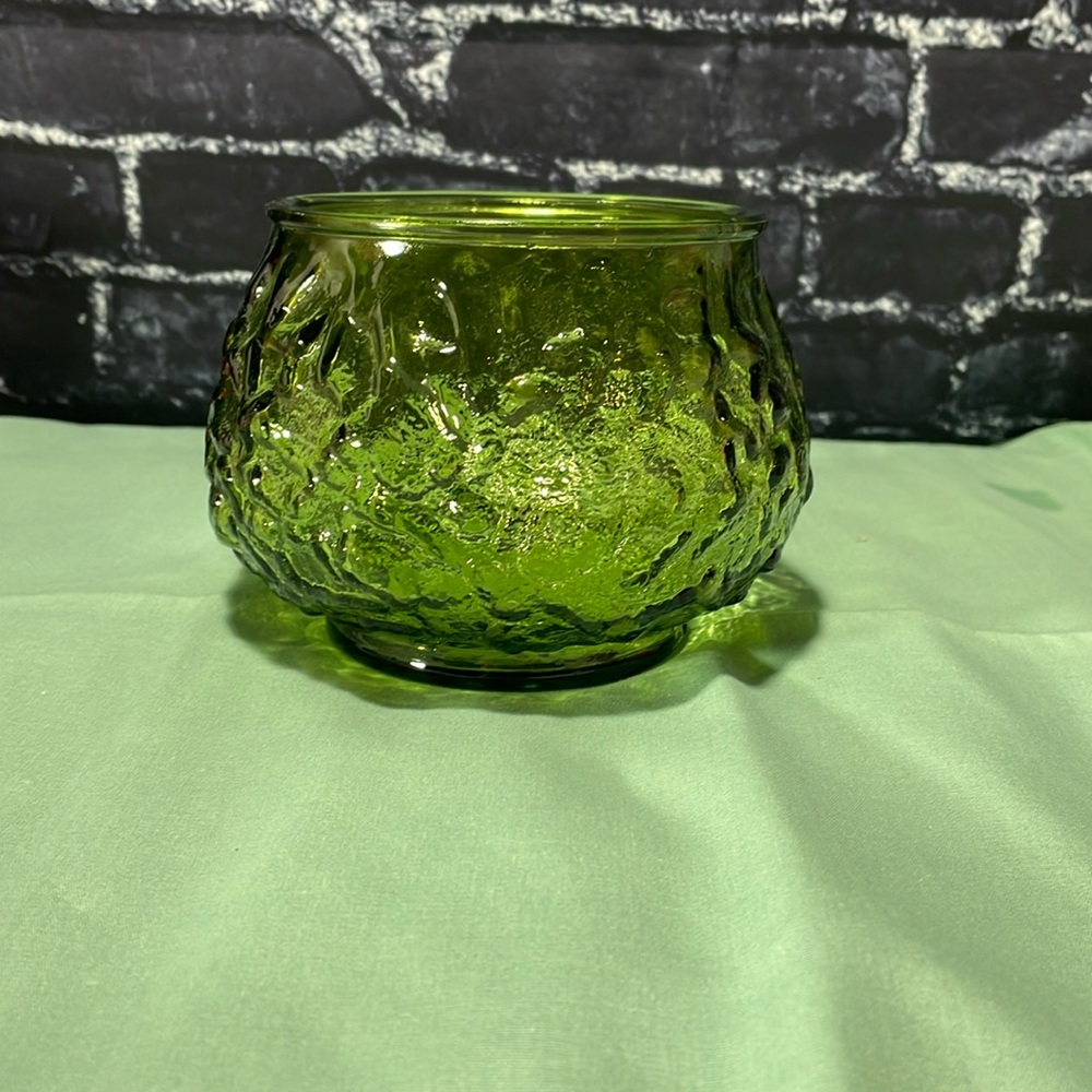 Vintage EO Brody Glass Planter